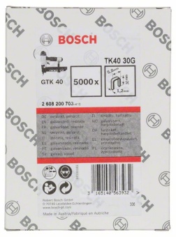 Скоба TK40 30G 1,2 мм, 30 мм, оцинк.2608200703